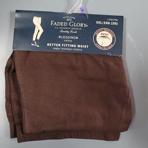 Faded Glory Brown Leggings - Size XXL - 20